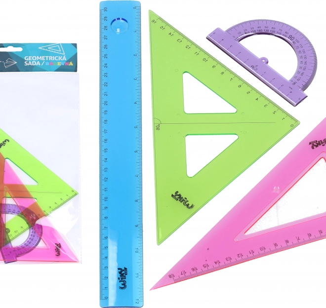 Geometrisches Set farbig