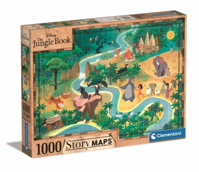 Puzzle 1000 Teile Story Maps Das Dschungelbuch