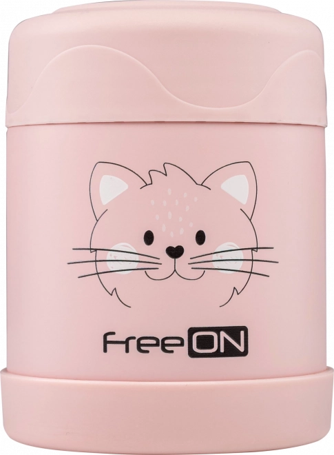 FreeON Thermodose aus Edelstahl 350 ml - Rosa