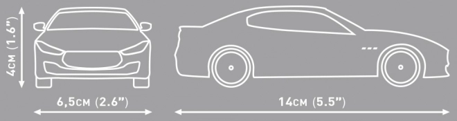 Maserati Ghibli Hybrid Bausteinmodell