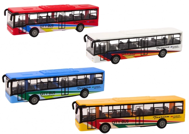 Friktionsantrieb Metall Bus Spielzeug 15cm
