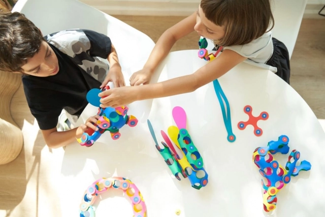 Clixo Super Regenbogen Magnetische Baukasten