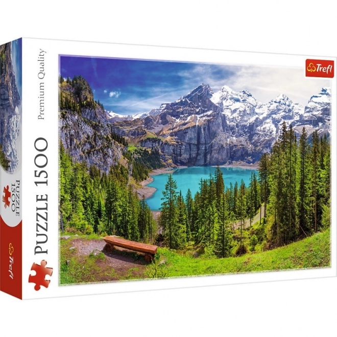 Puzzle Oeschinensee Alpen Schweiz 1500 Teile