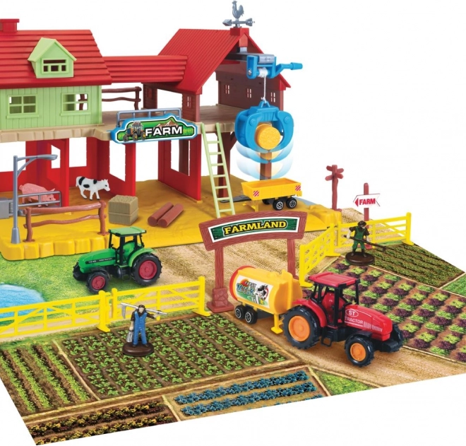 Farm-Set – Kinderbauernhof mit Traktoren, Gebäude und Tieren