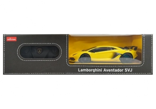 Zugelbes R/C Lamborghini Aventador im Maßstab 1:24