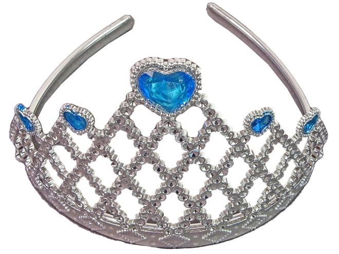 Blaue Krone für den Kopf