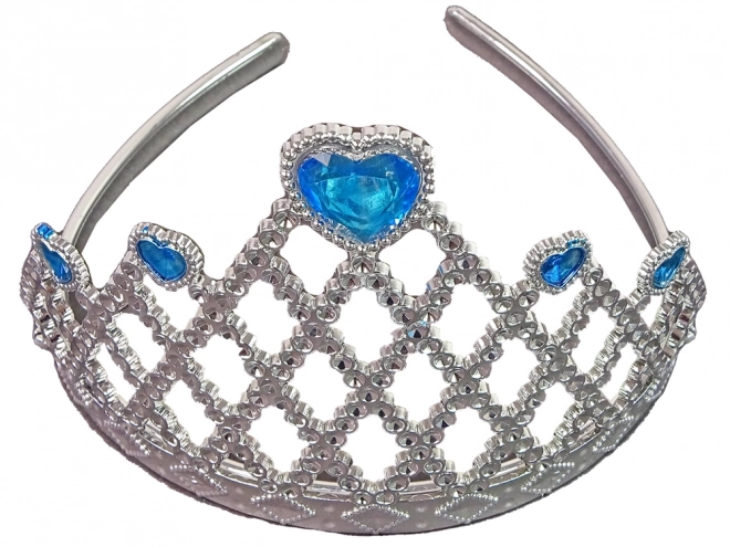Prinzessinnen-Set Krone Blau für Karneval + Zubehör