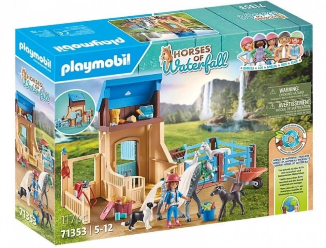 Spielset mit Pferdefiguren Amelia und Whisper im Stall