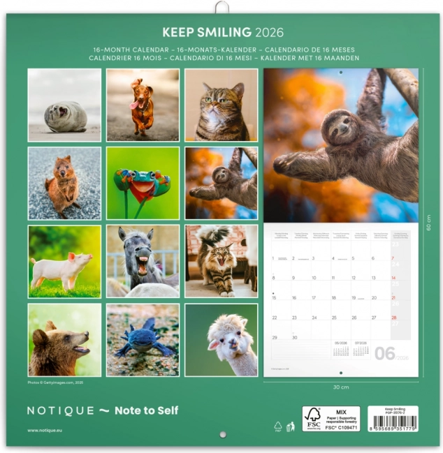 Notizkalender Lächeln, bitte 2026