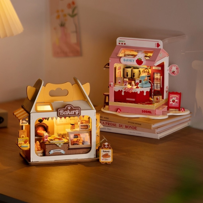 Medvídkovo Bäckerei Miniatur-Holzbausatz von RoboTime