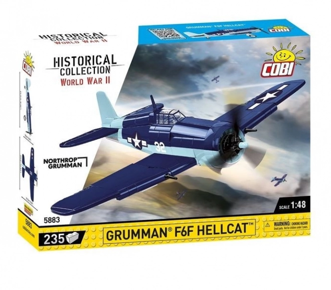 Historischer Bausatz F6F Hellcat aus Bausteinen