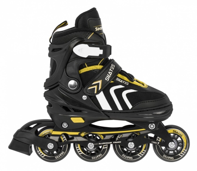 Multifunktionale Kinderskates 4-in-1 Blau Größe 39-43 – Gelb
