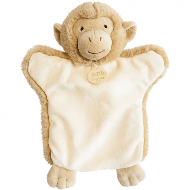 Doudou Plüschtier Affe Handpuppe 25 cm