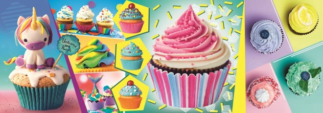 Panoramapuzzle Bunte Cupcakes 1000 Teile