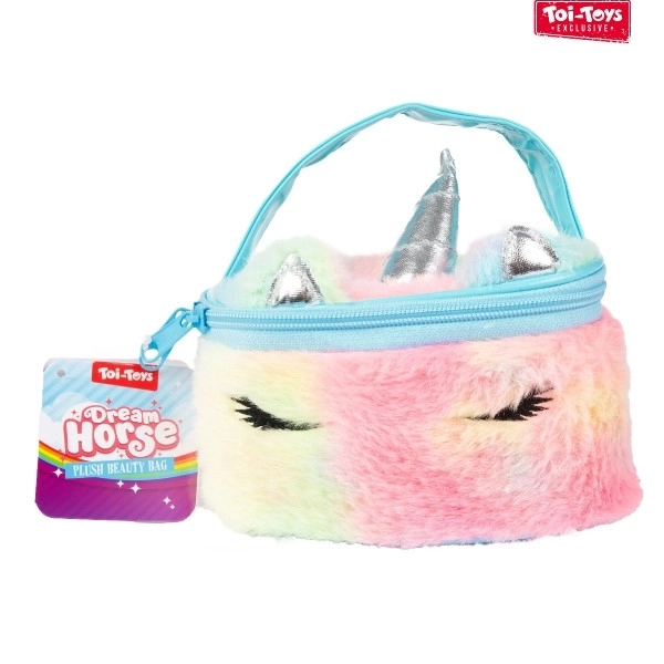 Plüsch Kosmetiktasche Einhorn 16x12 cm
