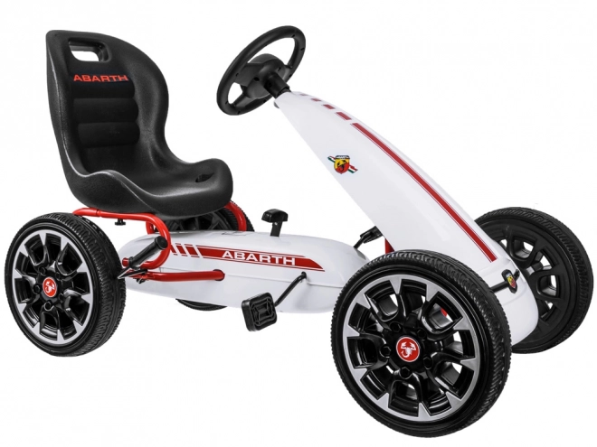 Gokart mit großen weichen Rädern – weiß