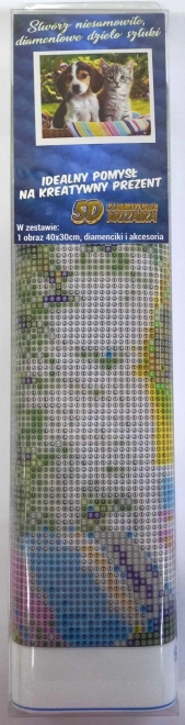 Diamantmalerei Freundschaft im Korb 30x40cm