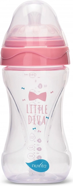 Fläschchen 250 ml, Transparentes Pink