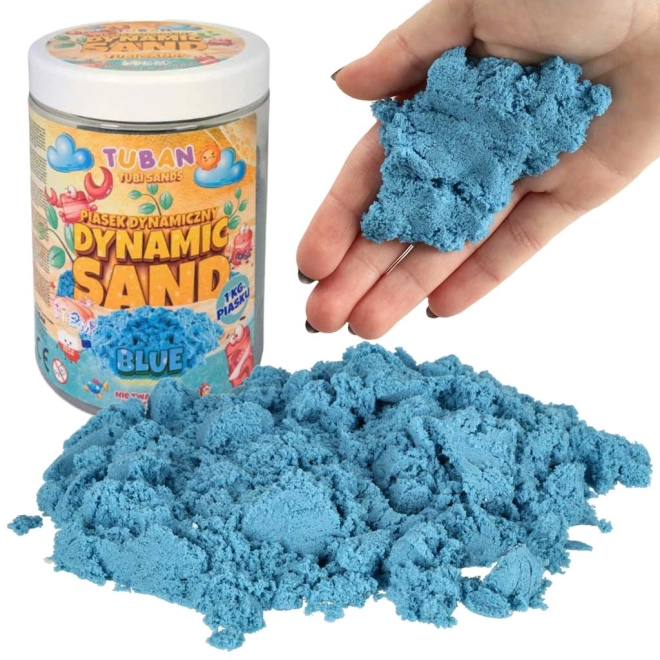 Dynamischer Spielsand Blau 1kg – Blau