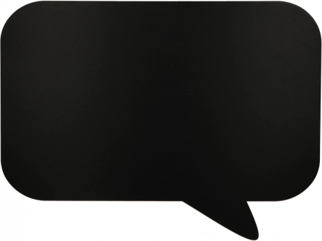 Tafel für Notizen mit Kreide und Schwamm