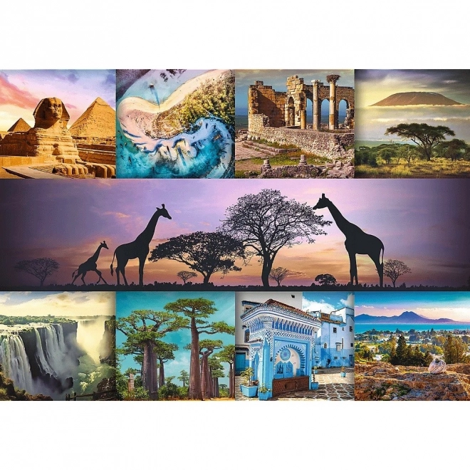 Puzzle 1000 Teile Afrika-Collage