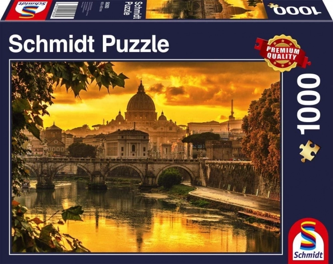 Schmidt Puzzle Goldenes Licht über Rom