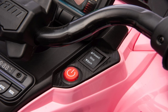 Kinder-Quad rosa mit Fernbedienung Can Am Outlander ATV
