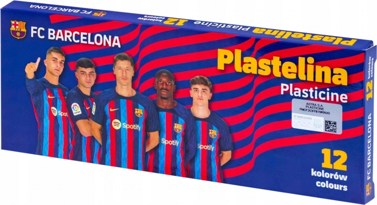 ASTRA Knetmasse FC Barcelona – 12 Farben