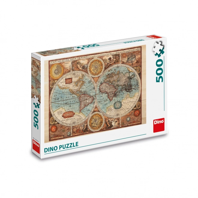 Puzzle Weltkarte 1626, 500 Teile