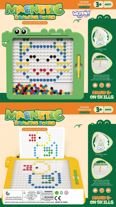 Magnettafel für Kinder Montessori MagPad Dinosaurier
