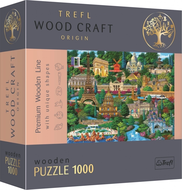 Trefl Holzpuzzle Berühmte Orte Frankreich 1000 Teile