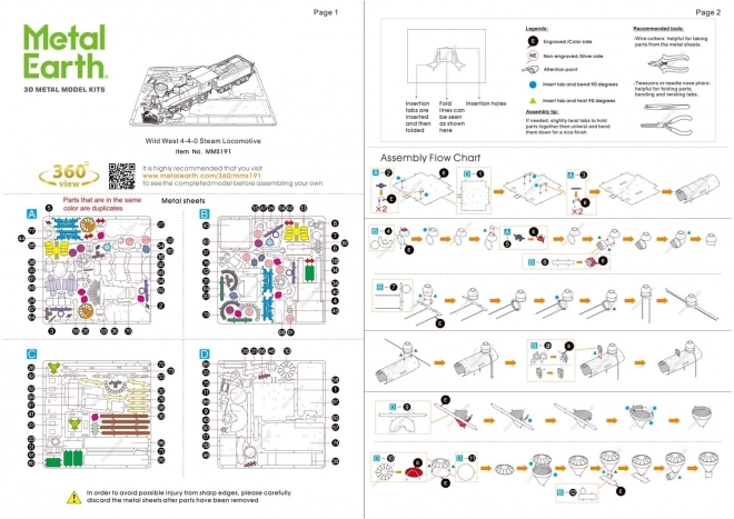 3D-Puzzle Wild West Lokomotive