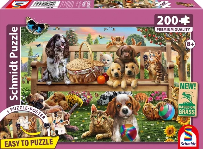 Garten-Picknick-Puzzle 200 Teile
