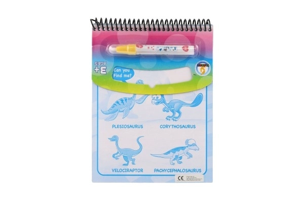 Magisches Dinosaurier-Wassermalbuch mit Stift