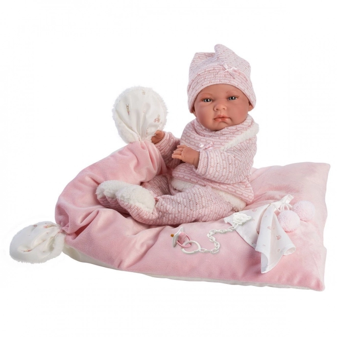 Llorens New Born Babypuppe - Realistische Vinylpuppe 40 cm