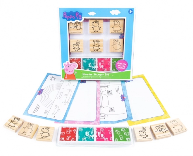 Holzstempelset Peppa Wutz