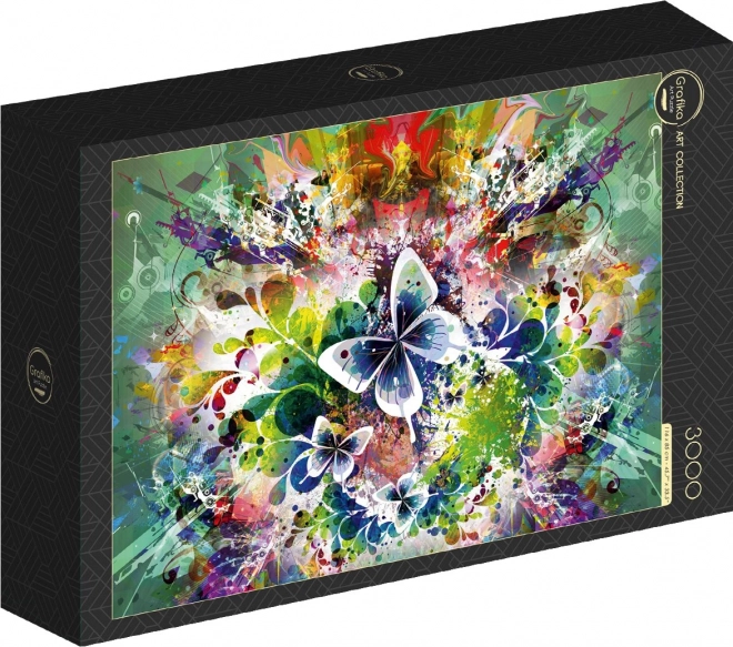 Grafika Puzzle Frühling Blumen und Schmetterlinge 3000 Teile