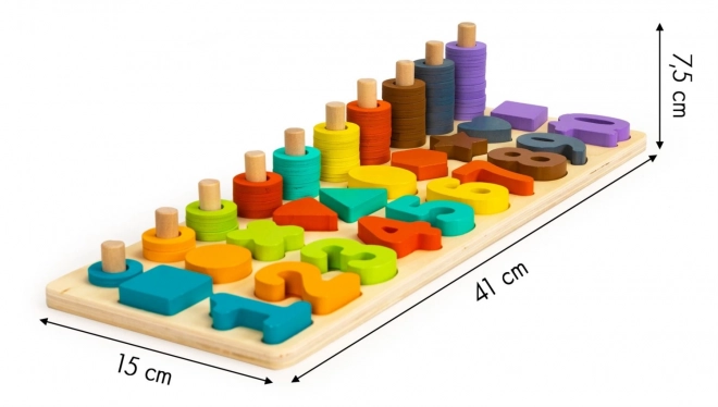 Dreifach Lerntafel aus Holz