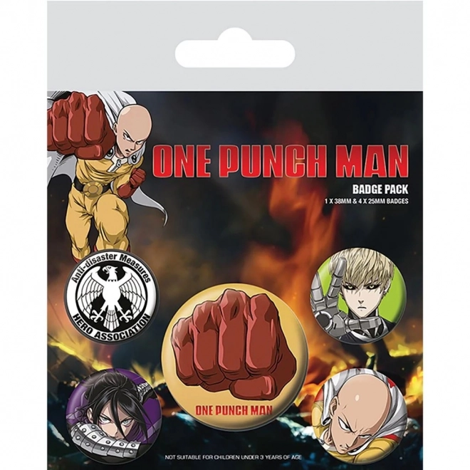 One Punch Man Abzeichen Set