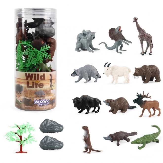 Woopie Set mit Figuren von Wilden Tieren