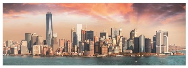 Panorama-Puzzle Manhattan bei Sonnenuntergang