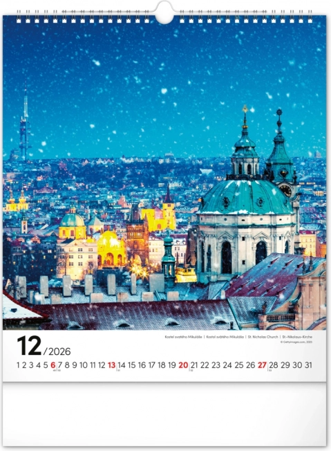 Wandkalender Prag 2026