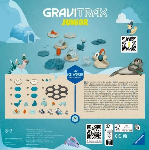 Interaktives GraviTrax Junior Kugelbahnsystem - Eiswelt-Erweiterung