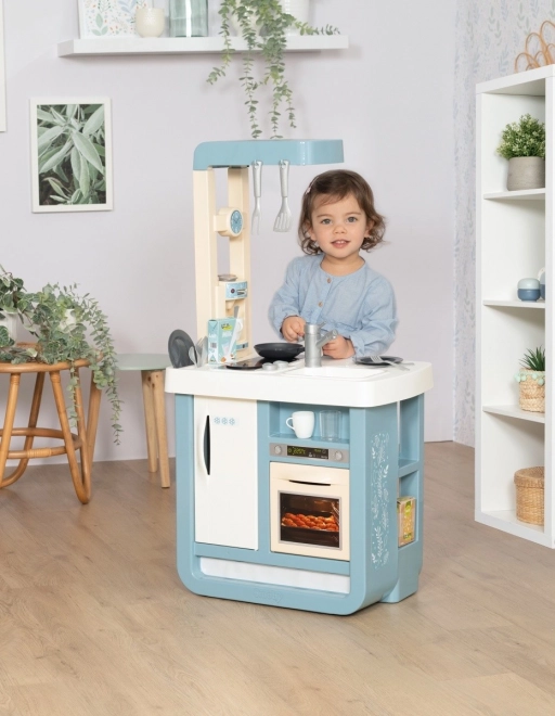 Elektronische Kinderspielküche Bon Appetit in Blau-Weiß