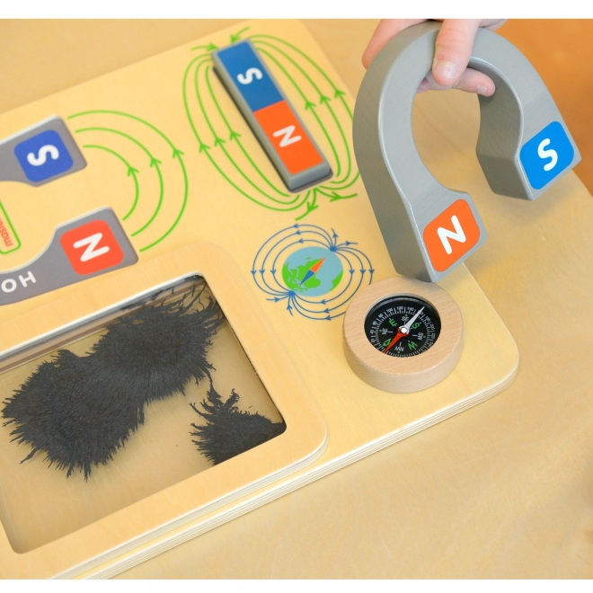 Masterkidz Magnetische Lern-Tafel mit Kompass Montessori