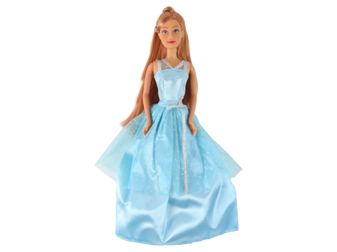 Strahlendes blaues Ballkleid