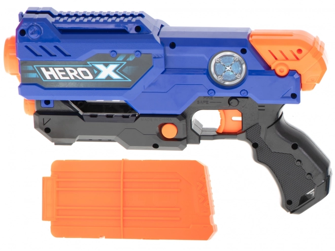 NERF Maschinengewehr für Schaumstoffpfeile + Magazin + 3 Ziele + 48 Pfeile
