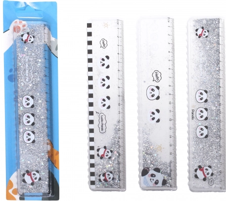 Lineal 20 cm mit Panda-Motiv