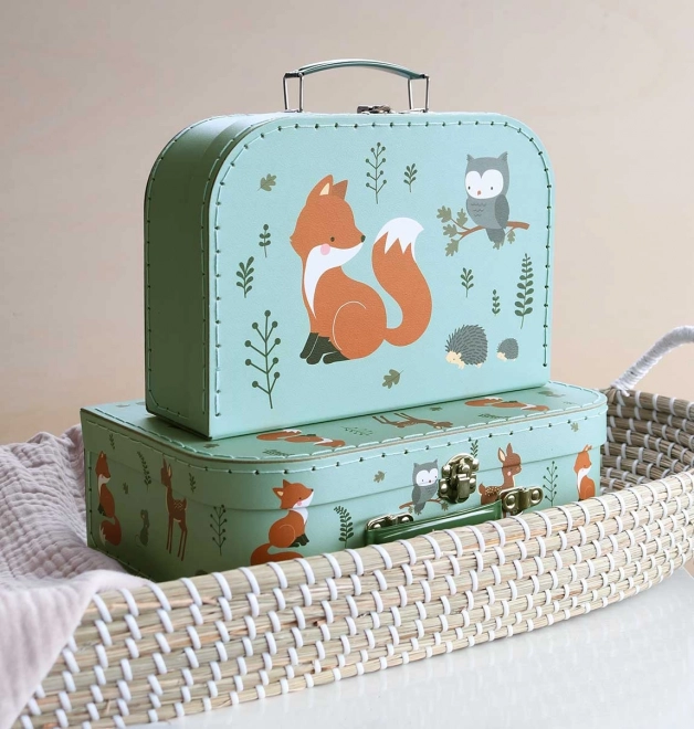 A Little Lovely Company Set aus zwei Pappschachteln – Freunde aus dem Wald