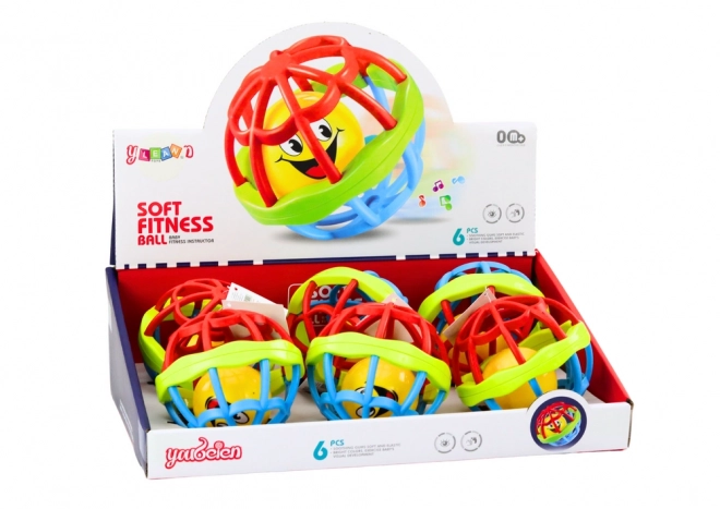 Bunte sensorische Baby-Rasselball